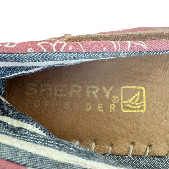 Sperry Topsider Katama Whale Print Slip on Espadrille Flats Women's Size  8 - Picture 12 of 13